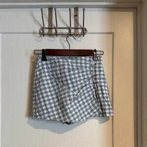 Forever 21 Gray Checkered Women Shorts